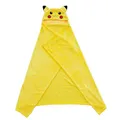 Pokémon Kapuzendecke Kinder 120x150 cm Coral Kuscheldecke weich mit Kapuze
