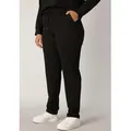 Base Level Curvy Sweathose JOANNA mit Kordelzug schwarz 52