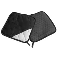 Lurch Topflappen Silikon & Textil schwarz 2er Set