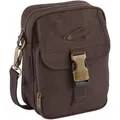 Umhängetasche CAMEL ACTIVE "Journey", Damen, Gr. B/H/T: 16cm x 21,5cm x 8cm, braun, Nylon, aufgeraut, clean, unifarben, bestickt, Taschen, aus leichtem robusten Nylon, funktional perfekt für alle Lebenslagen