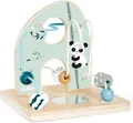 Eichhorn Motorikschleife Holz Spielset Motorik Förderung Kinder Birke 14x14x14cm