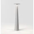 IP44.de lix skinny Tischleuchte / Akkuleuchte - mit Charging Base (frozen silver... frozen silver