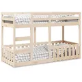 vidaXL Etagenbett 90x190 cm Massivholz Kiefer