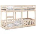 vidaXL Etagenbett 90x190 cm Massivholz Kiefer