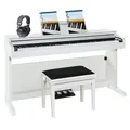 E-Piano Set mit Klavierbank Kopfhörern & Notenbuch Fame DP-2000 WH Complete - Set