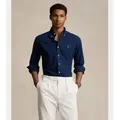 Polo Ralph Lauren für Herren. 710928255001 Custom Fit marinefarbenes Hemd (S), Lässig, Party, Baumwolle, Klassisch, Langarm