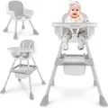 Moby-System Magnolia 2in1 Kinderhochstuhl Grau - Grau