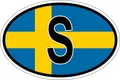 Sticker aufkleber Nationalitätenkennzeichen flagge fahne s schweden
