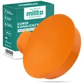 Millto™ Muffenstopfen HT KG Rohr Ø DN 400 mm Orange | Abwasser Kappe Kunststoff Abflussrohr Kunststoffstopfen PVC PP Verbindung Anschlussstück Deckel