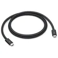 Thunderbolt 5 Pro Kabel, USB-C schwarz, 1 Meter, gesleevt