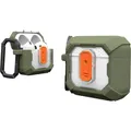 Urban Armor Gear Plasma Kopfhörer Tasche Passend für (Kopfhörer):In-Ear-Kopfhörer Oliv-Drab, Transparent