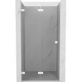 Mexen Lunar-F Falttür Dusche links 90 cm, transparent, weiß - 836-090-000-20-00-L - Weiß