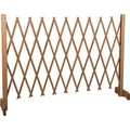 maxxpro Pet Treatment Hundezaun - ausziehbar von 30 - 117 cm - für Treppen oder Türöffnungen - Braun
