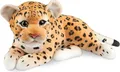 BRUBAKER Kuscheltier Leopard - 30 cm Stofftier - Baby Plüschtier (1-St., Raubkatze Liegend), Kinder Plüsch Spielzeug