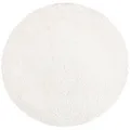 carpet city Hochflor-Teppich, Creme, Textil, Uni, Rund, 80x80 cm, Oeko-Tex® Standard 100, für Fußbodenheizung geeignet, pflegeleicht, strapazierfähig, Teppiche & Böden, Teppiche, Hochflorteppiche & Shaggys