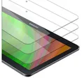 Cadorabo Schutzfolie für Samsung Galaxy Tab 4 (10.1 Zoll) Schutzfolie, (3-St), 3x Schutzfolie Panzer Folie (Tempered) Display Schutzglas 3D Touch
