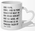 Mama Geschenk zum Muttertag von Tochter Mutter Tasse Geburtstag Kaffeetasse Frau