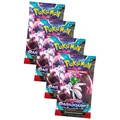 Pokemon Karten Karmesin & Purpur - Paradox Rift Sammelkarten - 4 Booster