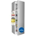 Exquisit Gefrierschrank gross, 204l Nutzinhalt, Nofrost, Alarmfunktion, 4-Sterne-Gefrieren, 4 Schubladen, Tiefkühlschrank, GS5271-NF-H-040E inoxlook - Silber
