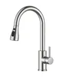 FORIOUS Wasserhahn Küche, Hochdruck Küchenarmatur mit Herausziehbarer Brause Ausziehbar Armatur, Mischbatterie Spültischarmatur, 360° Schwenkbar Zwei Sprühfunktionen, Edelstahl, Standard