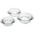Schüsseln aus Glas, verschiedene Größen, transparent, 6-teilig (1 Set)