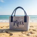 GILDE Filztasche "MeerZeit" in hellgrau