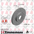 2x ZIMMERMANN Sport Z Bremsscheibe 600.3221.52