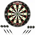 Winmau Dartscheibe - Dartboard Set - PRO-SFB - inklusive 2 Satz Winmau Steeldarts 297422