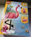 LEGO 31170 Creator 3-in-1 Rosa Flamingo, Kakadu oder Axolotl