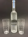 Belvedere Vodka Set 0,7l Flasche + 2 Belvedere Gläser 40%Vol. NEU OVP