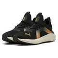 Puma SOFTRIDE ENZO 5 METALLIC WN's, Weiblich Straßen-Laufschuh, Puma Black-WARM White-Puma Gold,