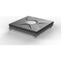 doppler Rollsockel-Rahmen ACTIVE EASY PUSH, Stahl / Kunststoff Anthrazit - Schwarz