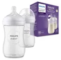 Philips Avent Babyflaschen Natural Response –2x Babyflaschen, 260 ml, Ab 1 Monat