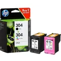 HP 304 Tinten Multipack schwarz+color