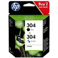 HP 304 (3JB05AE) - Tintenpatrone, black + color (schwarz + farbe)