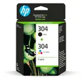 Original HP Tintenpatronen 304 CMYK, Mixpack, schwarz, cyan, magenta, gelb 500031