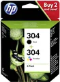 HP 304 Druckerpatrone Kombi-Pack Original Schwarz, Cyan, Magenta, Gelb 3JB05AE Tinte