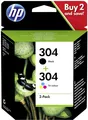 HP 304 Druckerpatrone Kombi-Pack Original Schwarz, Cyan, Magenta, Gelb 3JB05A...