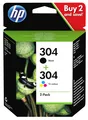 HP 304 Tintenpatrone Schwarz/Cyan/Magenta/Gelb (3JB05AE)