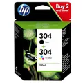 HP 3JB05AE 304 Druckkopfpatrone Multipack schwarz + color 100 pg + 120 pg