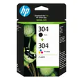HP Nr.304 originale Druckerpatronen Schwarz, Cyan, Magenta, Gelb 4 ml 2 ml 120