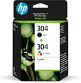HP 304 (3JB05AE) Multipack Original Druckerpatronen 1xSchwarz, 1x Farbe für HP D