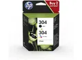 HP 304 Ink Cartridges Black and Tri-Colour 2 Cartridges (3JB05AE) for Envy 5020