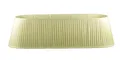 Dirk Davids Leuchten GmbH Lampenschirm Lampenschirm Oval für Hängeleuchte Faltenplissee Beige PL 110-95-30cm