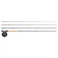 Greys Fliegenruten- & Rollen-Set | Fin Euro Nymph 4-Teilig Rute Mit Fin Rolle | Large Arbor Fliegenrolle | Leicht Ausgewogene Aktion | Mit Ruten- & Rollen-Tube | 11ft | 3w