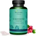 Vegavero D-Mannose Complex | 120 Kapseln | mit Cranberry- und Acerola-Extrakt | vegan