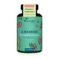 D-Mannose + Cranberry Vegavero | 100% Natürlich | 2.000 mg pro Tag | Mit Vitamin C aus Acerola | Vegan & Ohne Zusätze | 120 Kapseln