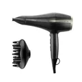 Ufesa Professioneller Haartrockner Fusion Pro 2400W, AC-Motor, AirPro-Technologie, Beseitigt Frizz, Inklusive Diffusor und Konzentrator, 2 Geschwindigkeiten, 3 Temperaturen, Kaltlufttaste, Schwarz