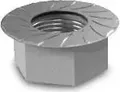 K2 Systems Sperrzahnmutter M10 DIN 6923 A2 1000042 | Sechskantmutter mit Flansch | Edelstahl V2A | SW15 | Metrisch
