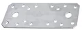 Alberts 851781 Flachverbinder | Edelstahl | 133 x 55 mm | 50er Set